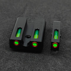 Fiber Optic Glock Sights For Models 17 19 22 23 24 26 27 33 34 35 38 non-tritium