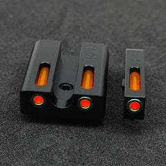 Fiber Optic Glock Sights For Models 17 19 22 23 24 26 27 33 34 35 38 non-tritium