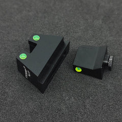 Glock Fiber Optic Suppressor Height Sight Set fits 17 17L 19 26 27 33 34 38 39