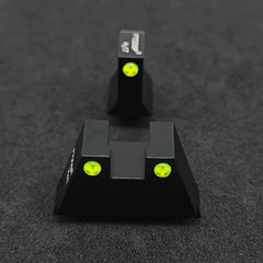 Glock Fiber Optic Suppressor Height Sight Set fits 17 17L 19 26 27 33 34 38 39