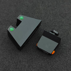 Glock Fiber Optic Suppressor Height Sight Set fits 17 17L 19 26 27 33 34 38 39