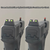 Glock Fiber Optic Suppressor Height Sight Set fits 17 17L 19 26 27 33 34 38 39