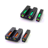 Fiber Optic Glock Sights For Models 17 19 22 23 24 26 27 33 34 35 38 non-tritium