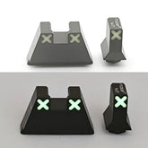 XXX Tall Glow Night Sights Suppressor Height Sight for GLOCK MOS Gen 1 - 6 Green