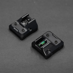 Portable Low Profile Fiber Optic Front & Rear Sights for 20mm Picatinny Rails