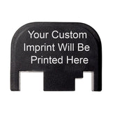 Aluminum Rear Cover Slide Back Plate fits Glock Gen 1-4 Personalized Custom