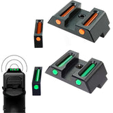 Fiber Optic Front&Rear Sights Set For Glock 17,19, 22, 23, 24, 26, 27, 33, 34 35