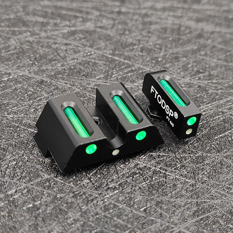 Upgraded Fiber Optic Night Sight Set for Glock 17 17L 19 22 23 24 26 27 33 34 35
