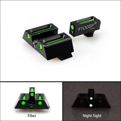 Upgraded Fiber Optic Night Sight Set for Glock 17 17L 19 22 23 24 26 27 33 34 35