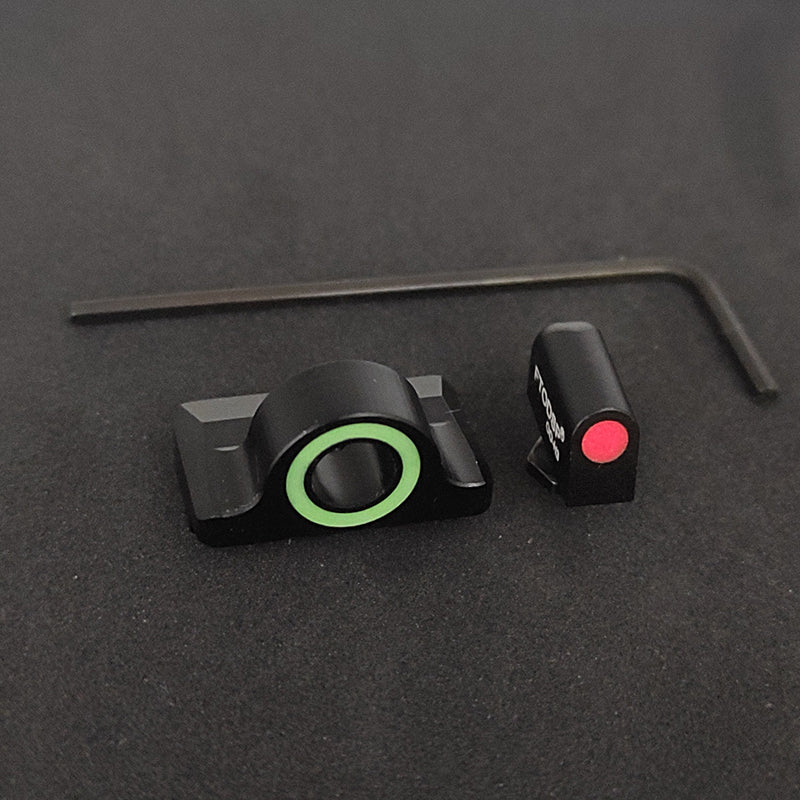 Ghost Ring Night Sight Set For Glock 17/19/19X/20/22/26/30/34/45 Gen 1-5