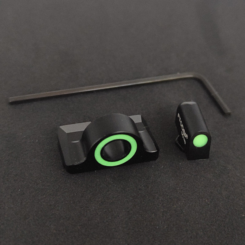 Ghost Ring Night Sight Set For Glock 17/19/19X/20/22/26/30/34/45 Gen 1-5