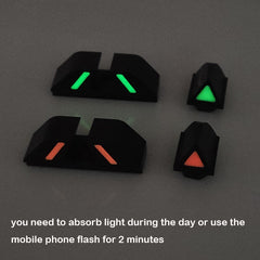 New Tactics Night Sights Glow In Dark for GLOCK 19 17 20 22 24 26 27 29 30 34 35 36 39