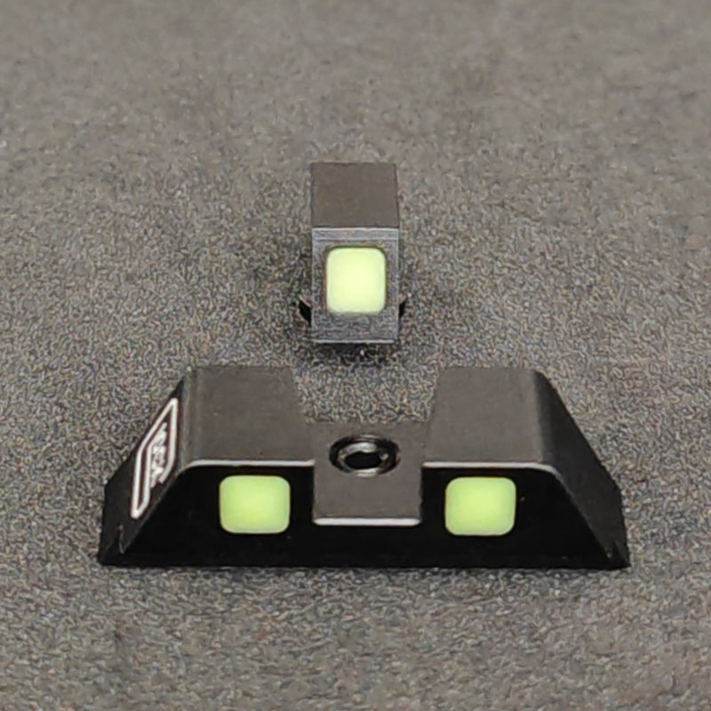 Square Night Sights Glow In Dark for GLOCK 19 17 20 22 24 26 27 29 30 34 35 36