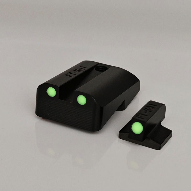 Handgun Glow In The Dark Red/Green Night Sights for Colt 1911 Pistol Models