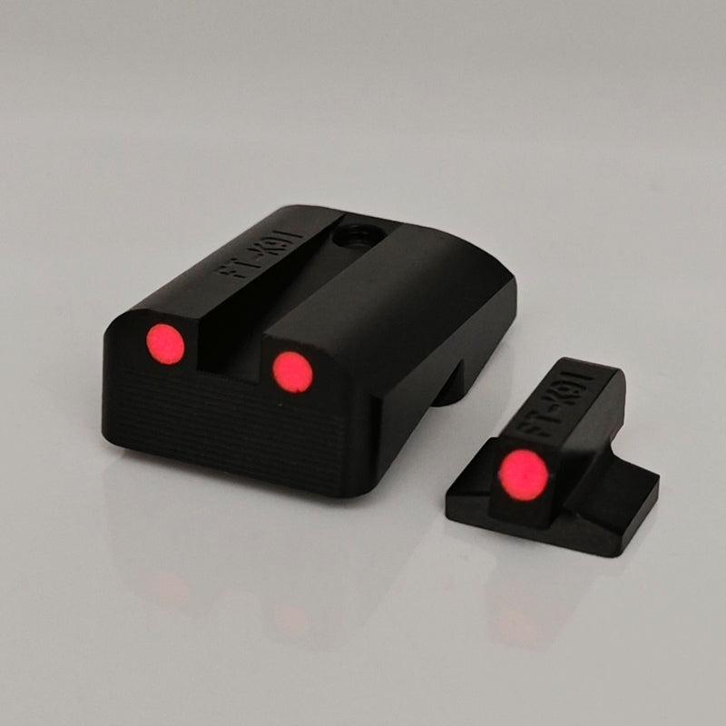 Handgun Glow In The Dark Red/Green Night Sights for Colt 1911 Pistol Models
