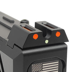 Upgraded Fiber Optic Night Sight Set for Glock 17 17L 19 22 23 24 26 27 33 34 35