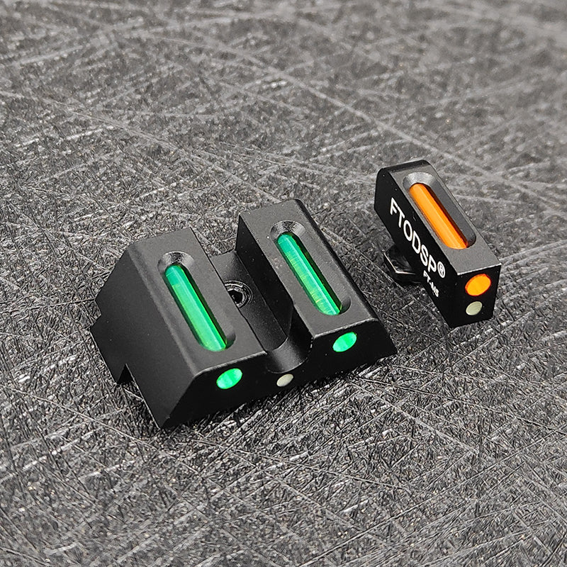 Upgraded Fiber Optic Night Sight Set for Glock 17 17L 19 22 23 24 26 27 33 34 35