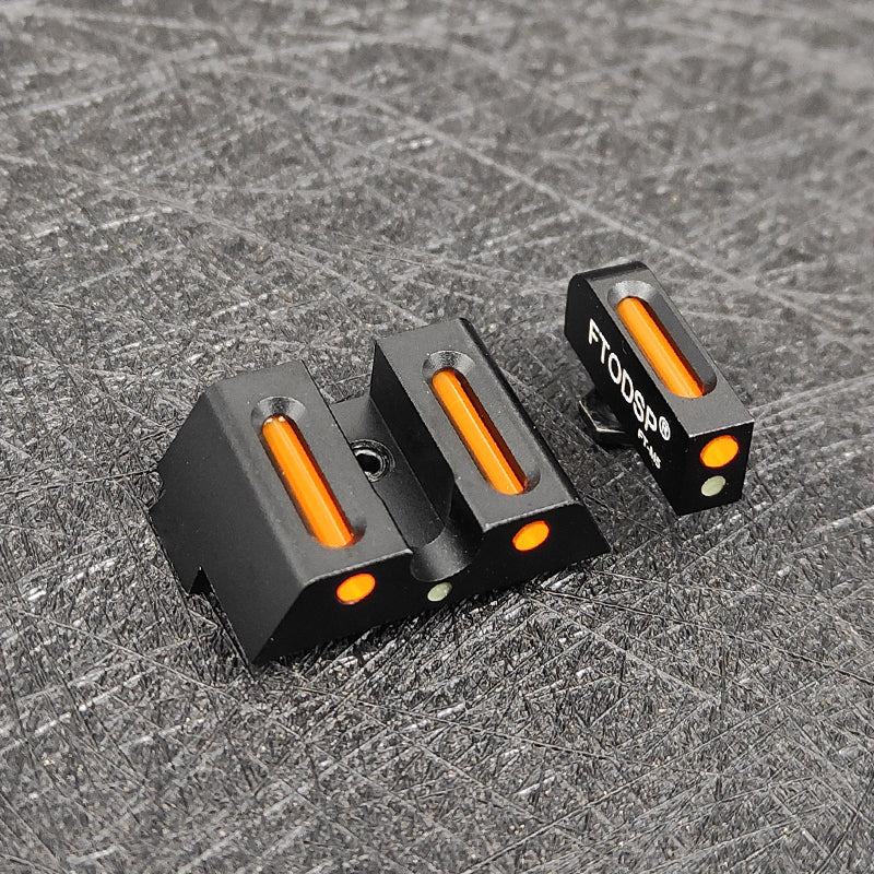 Upgraded Fiber Optic Night Sight Set for Glock 17 17L 19 22 23 24 26 27 33 34 35