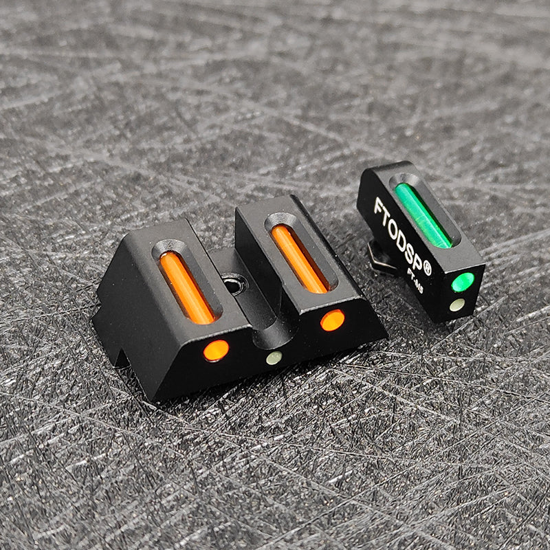 Upgraded Fiber Optic Night Sight Set for Glock 17 17L 19 22 23 24 26 27 33 34 35