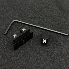 XXX Glow in the Dark Night Sights Front Rear Set Metal For Glock 42 &43, 43X,48 and Taurus G3C G3 GX4