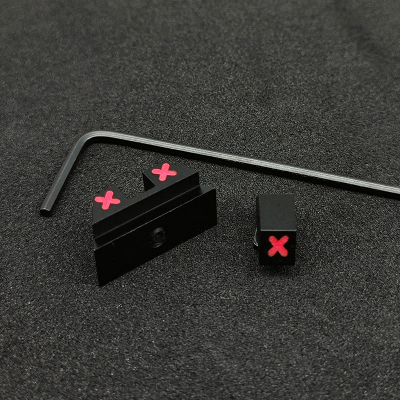 XXX Glow in the Dark Night Sights Front Rear Set Metal For Glock 42 &43, 43X,48 and Taurus G3C G3 GX4
