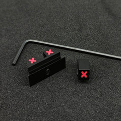 XXX Glow in the Dark Night Sights Front Rear Set Metal For Glock 42 &43, 43X,48 and Taurus G3C G3 GX4