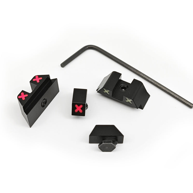 XXX Glow in the Dark Night Sights Front Rear Set Metal For Glock 42 &43, 43X,48 and Taurus G3C G3 GX4