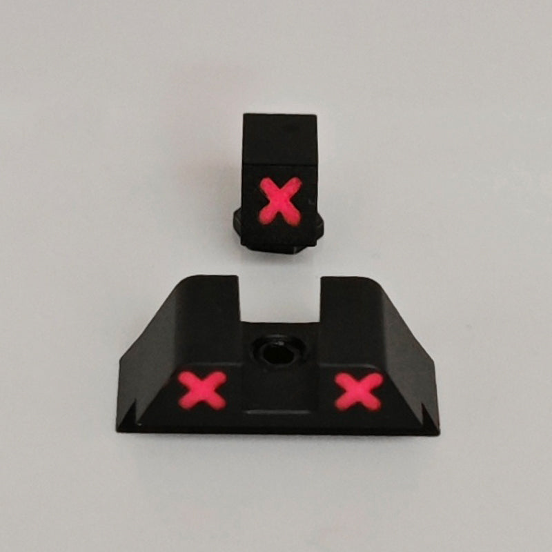 XXX Glow in the Dark Night Sights Front Rear Set Metal For Glock 42 &43, 43X,48 and Taurus G3C G3 GX4
