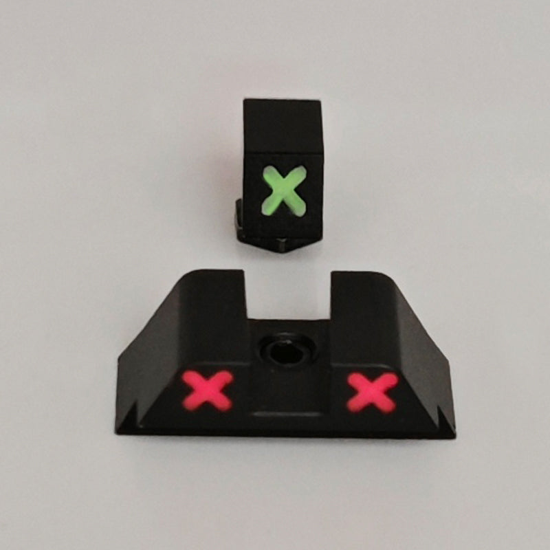 XXX Glow in the Dark Night Sights Front Rear Set Metal For Glock 42 &43, 43X,48 and Taurus G3C G3 GX4