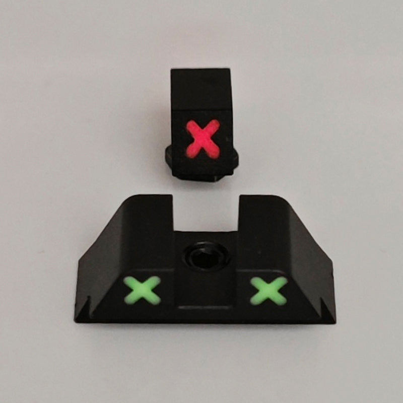 XXX Glow in the Dark Night Sights Front Rear Set Metal For Glock 42 &43, 43X,48 and Taurus G3C G3 GX4