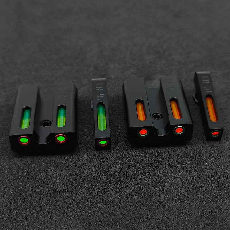 Fiber Optic Glock Sights For Models 17 19 22 23 24 26 27 33 34 35 38 non-tritium