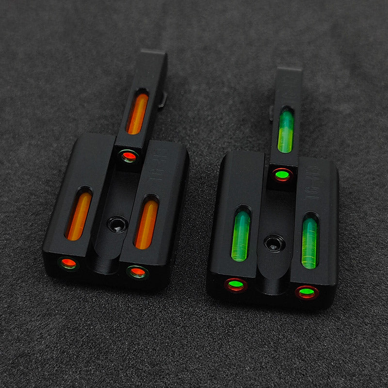 Fiber Optic Glock Sights For Models 17 19 22 23 24 26 27 33 34 35 38 non-tritium