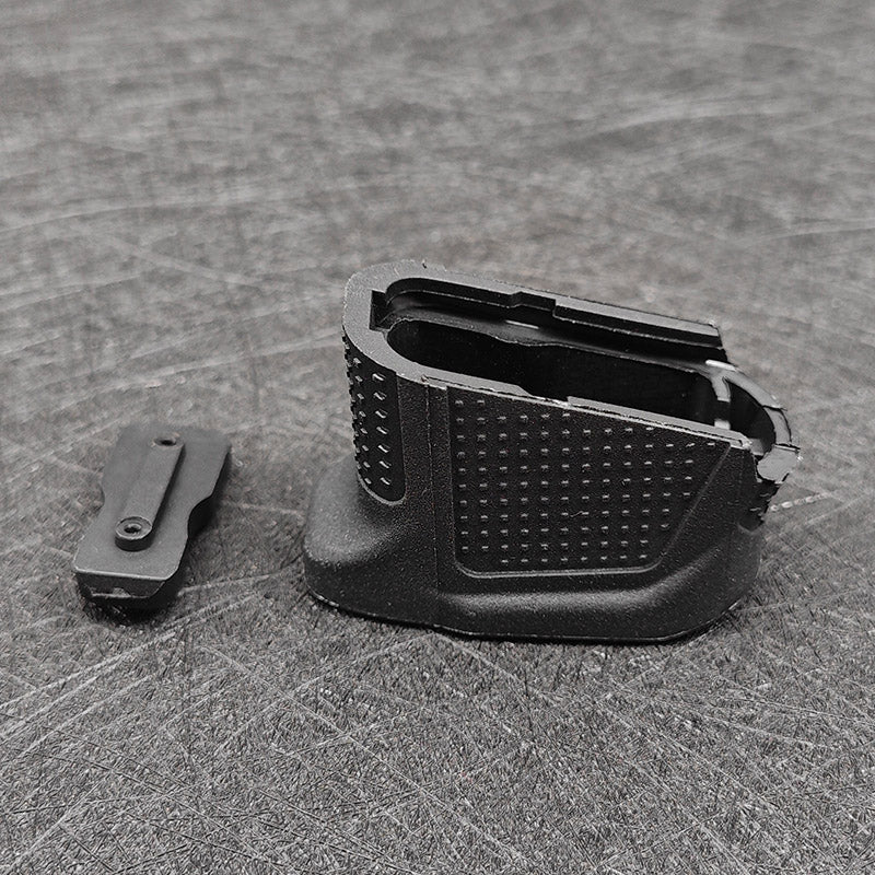Tactical Defense Grip Enhanced Magazine Extension Base Plate Add +2 Rd for Glocks 43