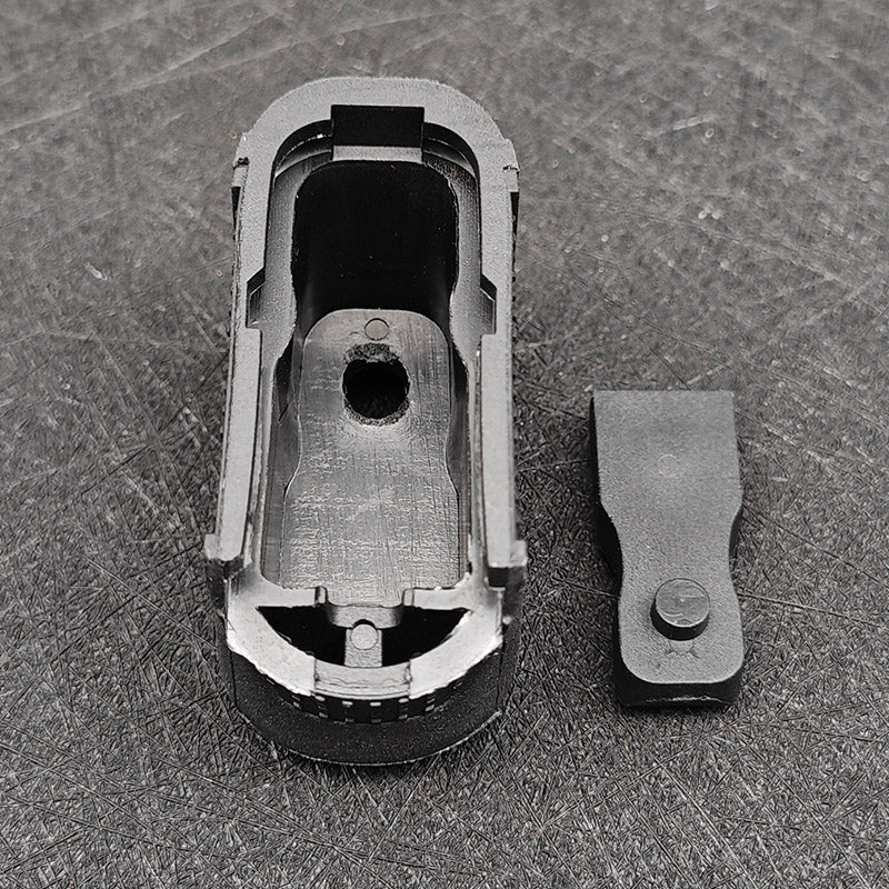Tactical Defense Grip Enhanced Magazine Extension Base Plate Add +2 Rd for Glocks 43
