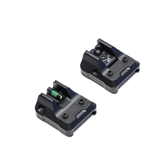 Portable Low Profile Fiber Optic Front & Rear Sights for 20mm Picatinny Rails