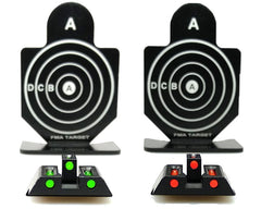 Fiber Optic Front&Rear Sights Set For Glock 17,19, 22, 23, 24, 26, 27, 33, 34 35