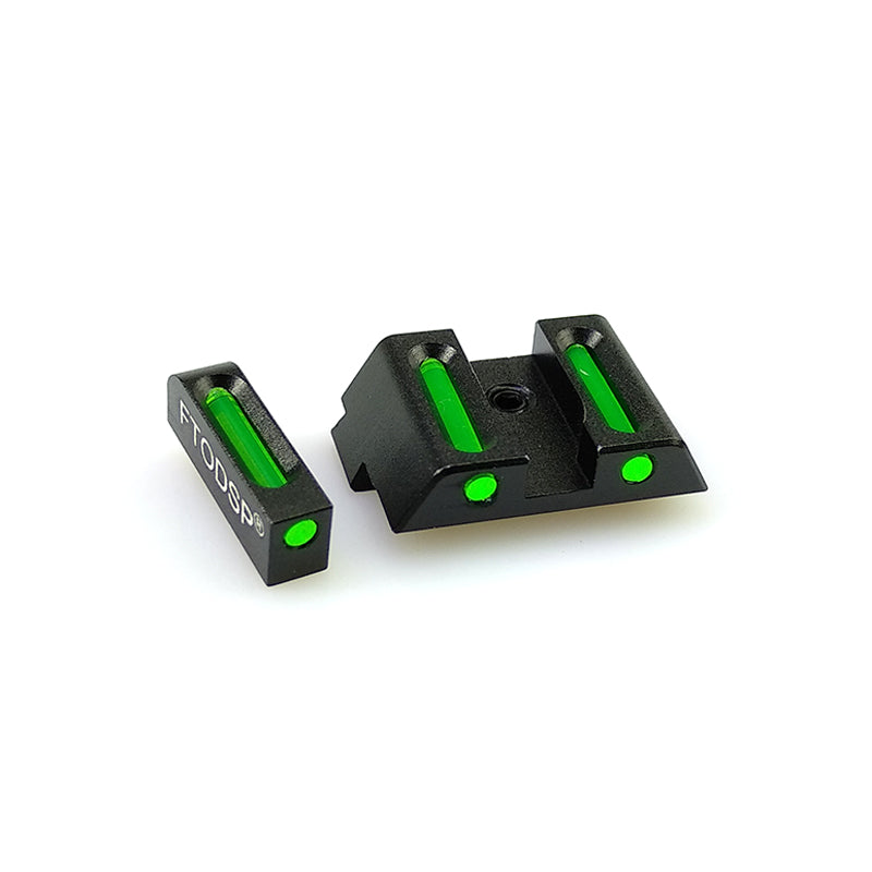Fiber Optic Front&Rear Sights Set For Glock 17,19, 22, 23, 24, 26, 27, 33, 34 35