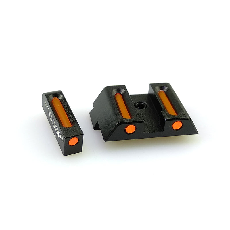 Fiber Optic Front&Rear Sights Set For Glock 17,19, 22, 23, 24, 26, 27, 33, 34 35