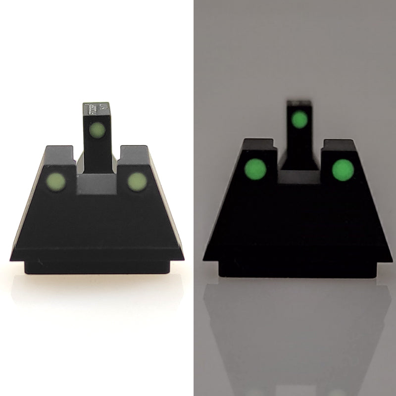 Ftodsp Gbb Night Vision Optics Mechanical Night Sight Set For Tokyo Marui Glock G17/18/19 Tall Suppressor